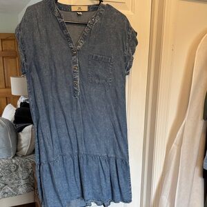Thread & Supply Blue Denim Mini Dress